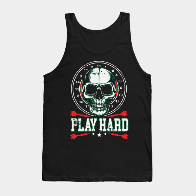 Darts Play Hard Tank Top by Dr_Squirrel